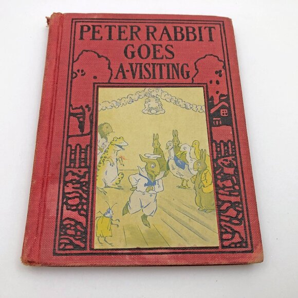 Peter Rabbit Goes A - Visiting by Linda Stevens Almond 1935 HB Wee Books - Picture 1 of 10